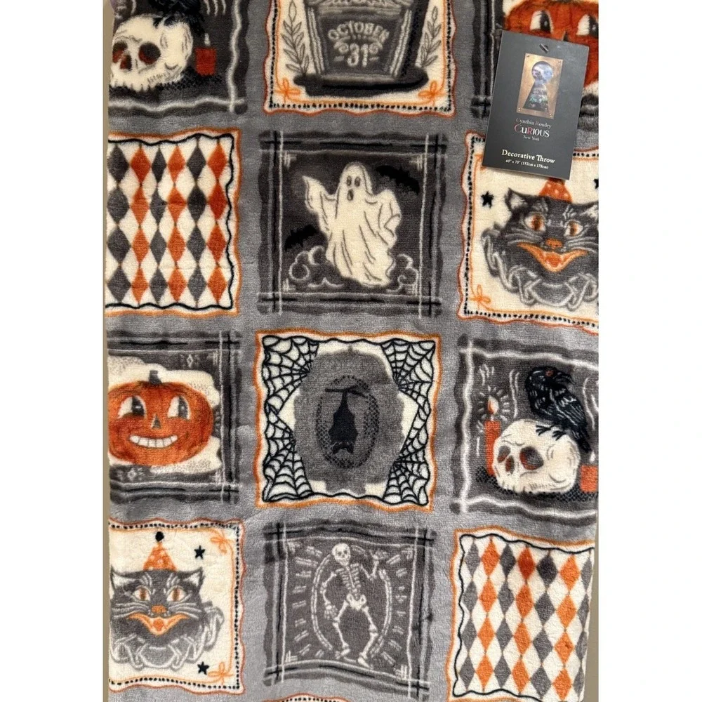 Cynthia Rowley Halloween Throw Blanket 60